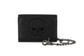 Pánská peněženka Skull Embossed Medium Biker Chain Leather
