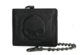 Pánská peněženka Willie G Skull Embossed Billfold Leather Chain