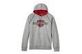 Pánská mikina HOODIE-KNIT,GREY HEATHER/RED