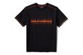 Pánské tričko TEE-KNIT,BLACK/ORANGE