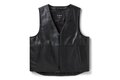 Pánská vesta VEST-LEATHER,BLACK