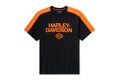 Pánské tričko TEE-KNIT,BLACK/ORANGE