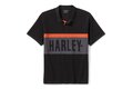 Pánské tričko POLO-KNIT,BLACK/GREY 