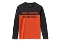 Pánské tričko TEE-KNIT,ORANGE/BLACK