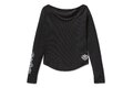 Dámské tričko TOP-KNIT,BLACK