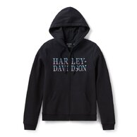 Dámská mikina HOODIE-KNIT,BLACK