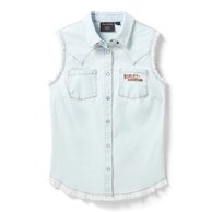 Dámská košilová vesta TOP-DENIM,BLUE