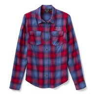 Dámská košile SHIRT-WOVEN,RED/DARK