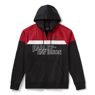 Pánská mikina HOODIE-KNIT,BLACK/RED