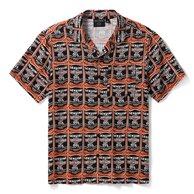 Pánská košile SHIRT-WOVEN,ORANGE/BL