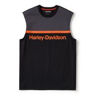 Pánské tričko TANK-KNIT,BLACK/DARK G