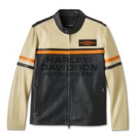 Pánská bunda JACKET-LEATHER,BLACK/T