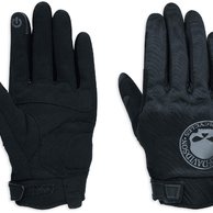 Pánské rukavice GLOVE-F/F,SKULL,SFTSHLL,BLK