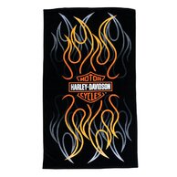 Osuška H-D B&S Flames Beach Towel