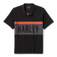 Pánské tričko POLO-KNIT,BLACK/GREY 