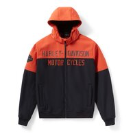 Pánská bunda JACKET-KNIT,BLACK/ORAN