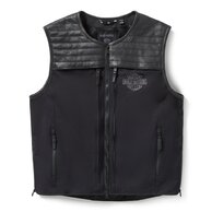 Pánská vesta VEST-TEXTILE,UTILITY,BLACK
