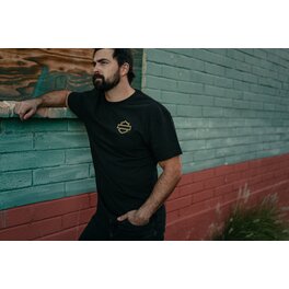 Pánské tričko TEE-KNIT,LFR SKULL,BLA