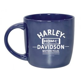 H-D Blue ceramic coffe cup