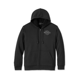 HOODIE-KNIT,BLACK