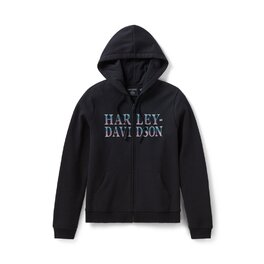 Dámská mikina HOODIE-KNIT,BLACK