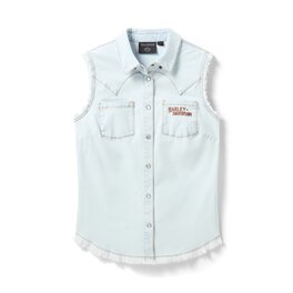 Dámská košilová vesta TOP-DENIM,BLUE