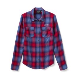 Dámská košile SHIRT-WOVEN,RED/DARK