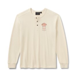 Pánské tričko - HENLEY-KNIT,OFF WHITE