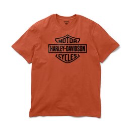 Pánské tričko H-D Standard Bar & Shield Tee - Vintage Orange