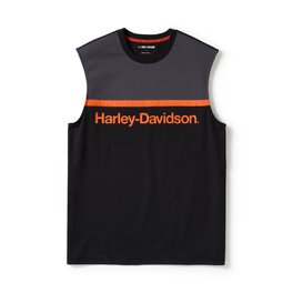 Pánské tričko TANK-KNIT,BLACK/DARK G
