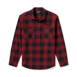 Pánská košile - SHIRT-WOVEN,DARK RED