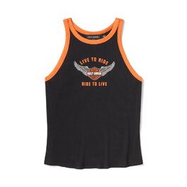 Dámské tílko - TANK-KNIT,BLACK