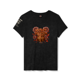 Dámské tričko TEE-KNIT,ROUTE 66,BLACK