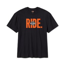 Pánské tričko - TEE-KNIT,RIDE,BLACK