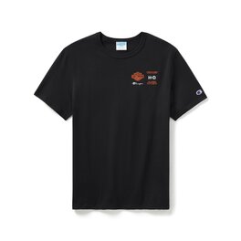 Unisex tričko TEE-KNIT,HD FANATIC,BLACK/ORANGE