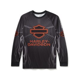 Pánské funkční tričko JERSEY-KNIT,MOTO,BLACK