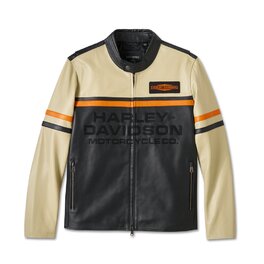 Pánská bunda JACKET-LEATHER,BLACK/T