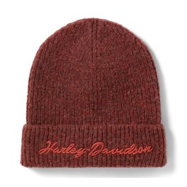 Dámská zimní čepice - BEANIE-KNIT,DARK RED