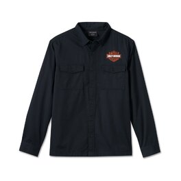 Pánská košile SHIRT-WOVEN, BLACK
