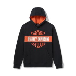 Pánská mikina - HOODIE-KNIT,BLACK