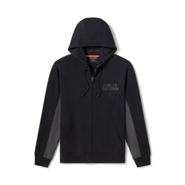 Pánská mikina - HOODIE-KNIT,BLACK