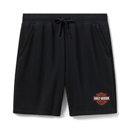 Pánské teplákové kraťasy - SHORTS-KNIT,BLACK