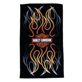 Osuška H-D B&S Flames Beach Towel