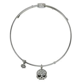 Dámský náramek WHITE BLING WILLIE G SKULL BRACELET