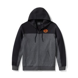 Pánská mikina HOODIE-KNIT,DARK GREY/
