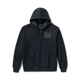 Pánská mikina HOODIE-KNIT,BLACK