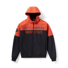 Pánská bunda JACKET-KNIT,BLACK/ORAN