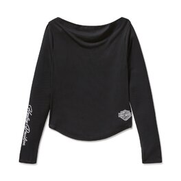 Dámské tričko TOP-KNIT,BLACK