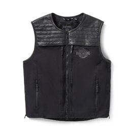 Pánská vesta VEST-TEXTILE,UTILITY,BLACK