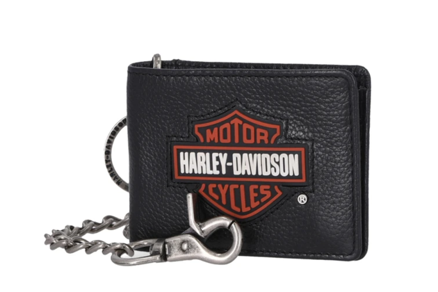 Pánská peněženka Bar & Shield Patch Bi-fold Leather